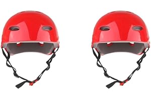 MEALOODIOUSMUSEA 2 set Water Sports Safety Helmet for Wakeboard Kayak Canoe Boat Surfing L Red