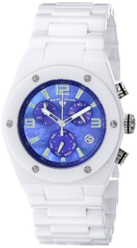SWISS LEGEND DAMEN CHRONOGRAPH WEIß KERAMIK ARMBAND SAPHIRGLAS UHR 10055-WBLSA SWISS LEGEND DAMEN CHRONOGRAPH WEIß KERAMIK ARMBAND SAPHIRGLAS UHR 10055-WBLSA