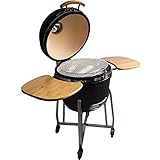 Syntrox Germany Kamado Grill Karnado 1 Barbecue BBQ Holzkohlegrill Grillwagen Standgrill Räucherofen