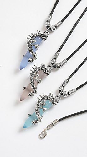 Talbot Fashion Dragon With Cats Eye Glass Pendant On Waxed Cotton Choker ~ 3 Colours Availab...