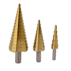 Universal Buyer 3X Large HSS Steel Step Cone Drill Titanium Bit Set Hole Cutter 4-12/20/32mm