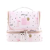 Mehrere Fächer - Jede toilettentasche für Frauen ist mit mehreren Netz- und Reißverschlusstaschen ausgestattet, in denen Cremes, Rasierer, Seife, Bürsten und mehr aufbewahrt werden können.