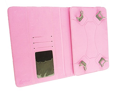 Emartbuy® Dragon Touch Y88X 7 Zoll Tablet PC Quad Core Universalbereich Multi-ColouRot Owls Multi Winkel Folio Executive Case Cover Wallet Hülle Schutzhülle mit Kartensteckplätze + Hot Rosa Eingabestift - 4