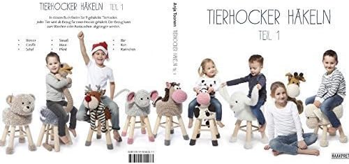 Crochet Kit tierhocker Horse, with Stool, Book and Wool