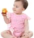 Baby Girls Infant Short Sleeve Bodysuit Rompers Ballet Sheer Skirt