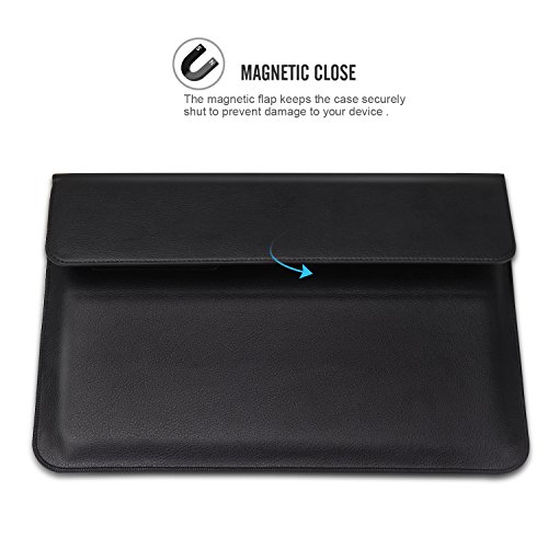 MoKo MacBook Air 11 6 Zoll Sleeve H  lle - PU Leder Laptop Tasche Nubuck Fibre Interior Notebooktasche Schutzh  lle Aktentasche Wallet Case Leather Sl