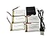 Price comparison product image Fytoo 5PCS 3.7V 1200mAh Lipo Battery and 5in1 Charger for SYMA X5SW X5SC X5S X5SC-1 M18 H5P RC Quadcopter Drone Battery Spare Parts