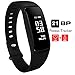 Price comparison product image Fitness Tracker,AUPALLA 21BP Smart band Activity Tracker Work With Heart Rate Monitor and Blood Pressure Measure Pedometer Sleep Monitor Calories Track Support iPhone Android Smartphone (BLACK)