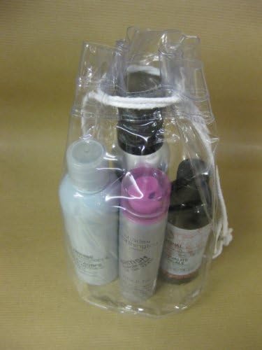 DRAWSTRING TRAVEL BAG CLEAR AIRPORT TRANSPARANT LIQUID TOILETRIES CABIN HOILDAY POUCH FREE DELIVERY