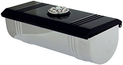 FMG Black Lip Stick Case Holder Made With Swarovski Crystals, in Gift Presentation Box SC1429