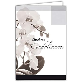 Lot De 4 Cartes De Condoléances Sincères (Aufrichtiges Beileid) Avec Enveloppes - Qualité Luxe, Neuves - Origine France