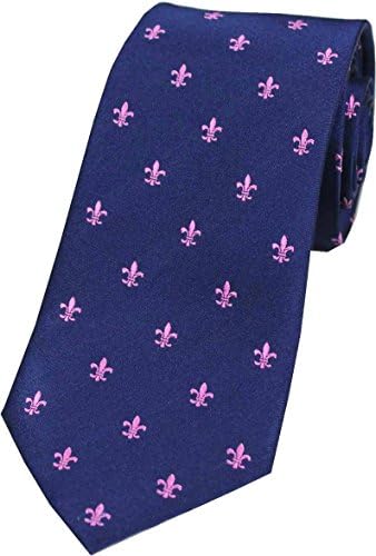 David Van Hagen Fleur de Lys Silk Tie