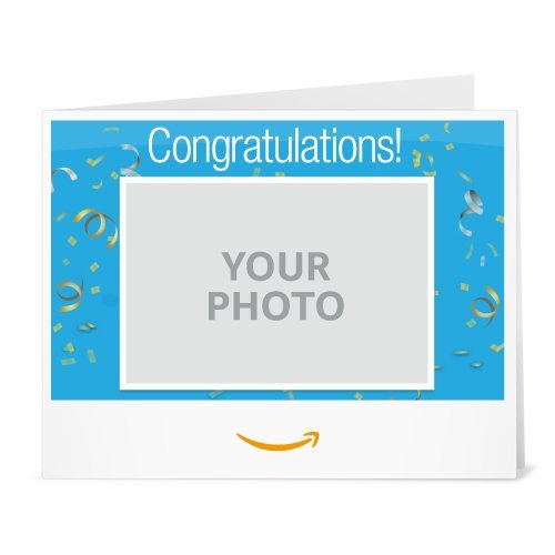 Upload Your Photo - Congratulations (Blue) - Printable Amazon.co.uk ...