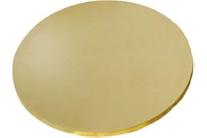 GOONSDS Brass Disc Round Plate Sheet H62 Copper Alloy Solid Circle Thickness 1Mm 1PCS,Diameter:150mm