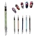 VWH Silicone Gel Nail Art Carving Pen Double-headed With Acrylic Handle Rhinestone Nail Art Tool (light blue)