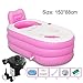 Produktbild Aufblasbare Badewanne - Dicke Erwachsenenwanne Faltbare Badewanne Einzelbadewanne Badewanne (Color : Pink)