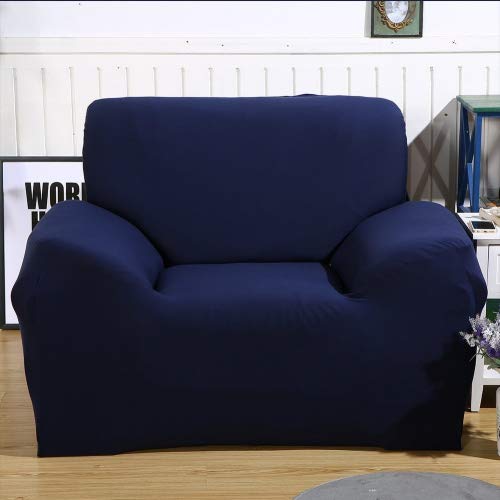 Paramount City - Copri poltrona/divano in tessuto elastico, Dark Blue, 1 seater:90-140cm