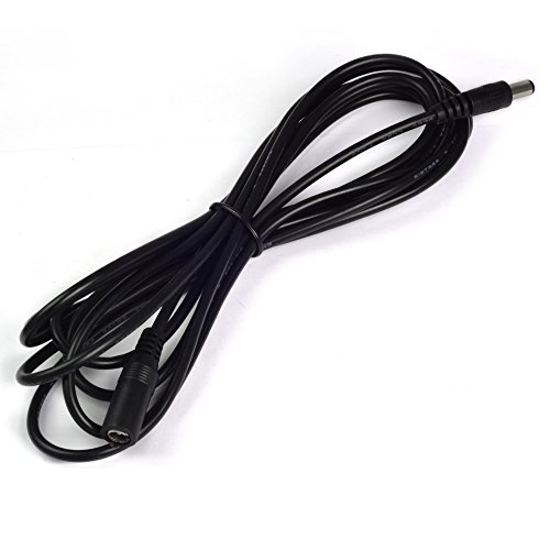 MENGS® 3 Meter DC 5.5×2.1mm DC12V männlichen zu weiblichen Netzkabel - 4