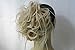 New Tousled Synthetic Hairpiece Scrunchies Straight Elastic updo Scrunchy BUN Brown Blonde Instant Ponytail wig Hairdo (Mix Light Blonde 5 #16-613)