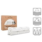 Prana Earth Baby – 2er Set Bambus Erstlingsdecken | Bio Babydecke | Pucktuch & Kuscheldecke Für Mädchen & Jungen | Baby Erstausstattung | Kuschelig & Weich - 3