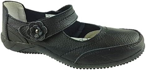 WOMENS FULL LEATHER CASUAL COMFORT MARY JANE LOAFERS FLAT SHOES SANDALS GIRLS LADIES SIZE UK 3 - 8 (4)