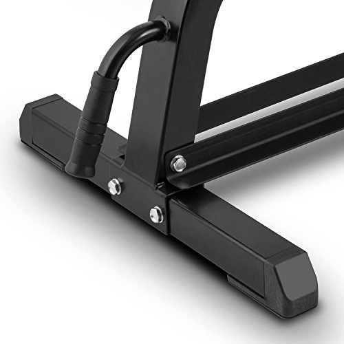 CAPITAL SPORTS Adjustar Hantelbank multifunktionales Krafttraining (bis 300kg belastbar, einstellbare Sitz- und Lehnfläche, Kunstlederbezug, Hartplastik-Bodenrollen) schwarz - 6