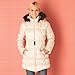 Womens adidas NEO Womens Neo Down Parka in Ecru - 4-6