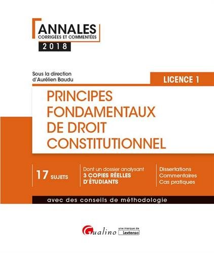 Principes fondamentaux de droit constitutionnel : Semestre 1 francais Principes fondamentaux de droit constitutionnel : Semestre 1 francais