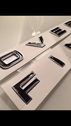 RANGE R OVER Chrome Black Lettering BONNET letters REVERE SPORT BOOT FINCH KHAN