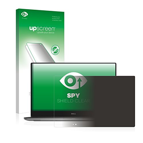 upscreen Spy Shield Clear Blickschutzfolie Dell XPS 15 9550 - Schutz der Privatsphäre, Kratzfest