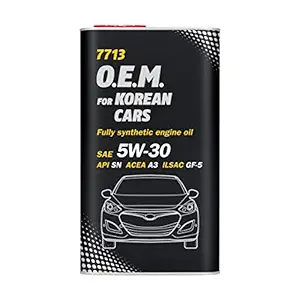 MANNOL 7713 O.E.M Fully Synthetic CAR Engine Oil 5W-30,4L (German Oil)