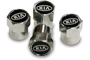 RACEPACE Metal Chrome Tyre Valve Dust Caps. Set of 4. Sportage Sorento Picanto Optima Rio Stinger Ceed Niro Stonic Venga