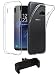 Produktbild pabuTEL-Bundle 2in1-SET für Samsung Galaxy S8 Hülle + KFZ Halterung für Lüftungsschlitz | 360° drehbar | Handyhalterung von 5,2cm bis 9cm Breite verstellbar | Schutzhülle aus TPU transparent