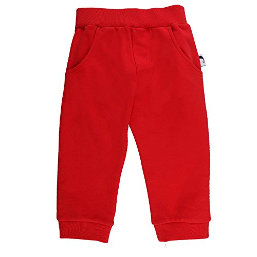 Baby Mini Boys Sweat Trousers, red, size 74, 9 months