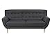 Produktbild AC Design Furniture Sofa Jimmy, B: 185 x T:84 x H: 87 cm, Stoff, Grau