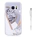 Produktbild Grandoin Galaxy S7 HandyHülle, Marmo Motiv Ultra Dünn Weiche TPU Silikon Schutz Handy Hülle Handytasche HandyHülle Etui Schale Schutzhülle Case Cover für Samsung Galaxy S7 - Grau