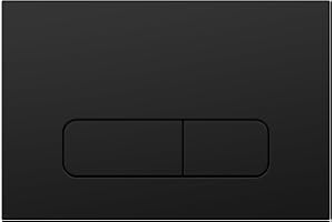 Wunderbad Placca di Scarico Universale – Compatibile con Geberit Duofix Sigma/Delta/Basic – Doppio Pulsante – Disponibile in 4 Colori (Nero opaco)