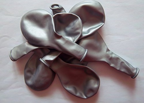 50 Luftballons silber metallic Farben keine China Ware-EU Ware für gesundheitsbewuße Verpackung weicht ab