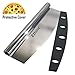 Produktbild Ethinc Pizzaschneider Profi Pizzamesser Wiegemesser Pizzaroller mit Schutzhülle.35cm,Hochwertiges Edelstahl Schneider mit festem Komfortgriff, Spülmaschinenfest und rostfrei