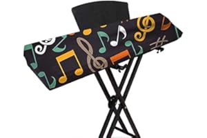 AOBLOK Cubierta de teclado para 61/88 teclas, cubierta protectora de teclado de 61/88 teclas estirable, cubierta protectora de teclado de piano digital eléctrico