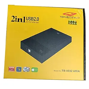 Techbloggers Terabyte 2 in1 Hard Drive casing,High Speed 2 in 1 External Hard Drive Casing for 2.5