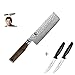 Produktbild Kai Nakirimesser 14 cm Shun Premier TDM-1742 plus 2 x SCHARFsinnig Pizza- und Steakmesser ultra-sägescharf