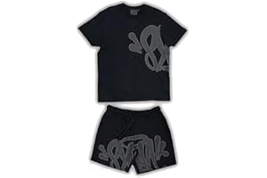 LaoZan Syna World Graphic T-Shirt and Shorts Summer Casual Outfit Pure White Y2K Set