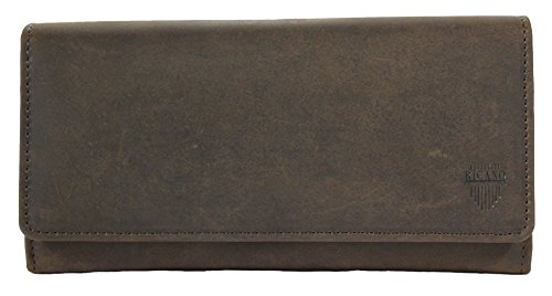 Preisvergleich Produktbild LINDA von RICANO, Geldbörse aus Büffel Nappa Echtleder in braun