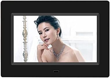 Digital Photo Frame, High Resolution LED Display Remote Control Picture Frame 7" HD Wide Screen Alarm Clock Calender MP3 MP4 Movie Player Black