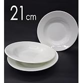 6 Adet Sağlam Beyaz Melamin &Ccedil;ukur Yemek Tabağı 21cm Ev Lokanta Tipi Tabak Porsiyon SuluYemek Servisi