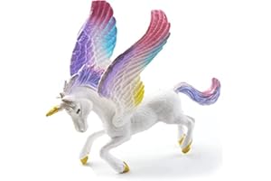 Doyomtoy Unicornio Figura de unicornio arcoíris,Mítico Pegaso Unicornio Modelo Energía Mágica Criatura Unicornio Color Sólido