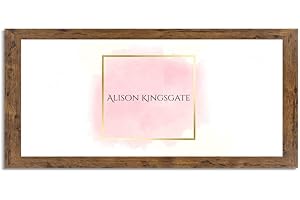 Alison Kingsgate Rustic 100x35cm Panoramic Picture Frames - 100x35cm Panoramic Frames With Safe Perspex Front & Wall Mounting - Use As Large Picture Frames - Large Poster Frames