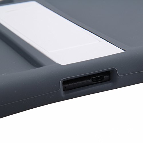 NEWSTYLE Samsung Galaxy Tab 4 10.1 Kinderfreundliche Silikon Hülle Schutzhülle Tasche Case für Samsung Tab 4 SM-T530/T531/T535 (10,1 Zoll) – Schwarz - 4