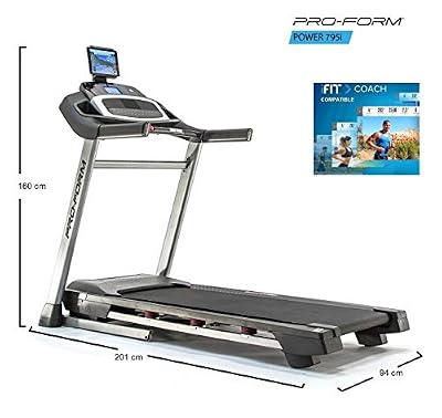 Proform Tapis de course pliale - Série Power - Compatible iFit - Connectique MP3